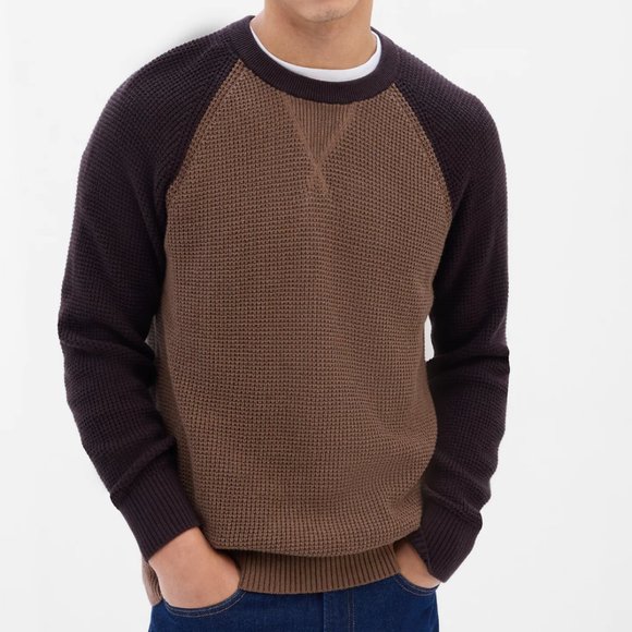 Textured crewneck sweater - Picture 1 of 1